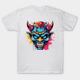 Japanese Oni Graffiti T-Shirt